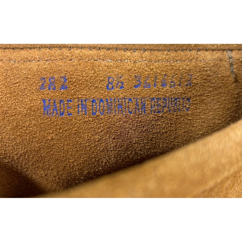 Minnetonka Ankle Boots Women 8.5 Tan Suede Back Zip Hardsole Bootie Fringe Indie - Picture 9 of 12